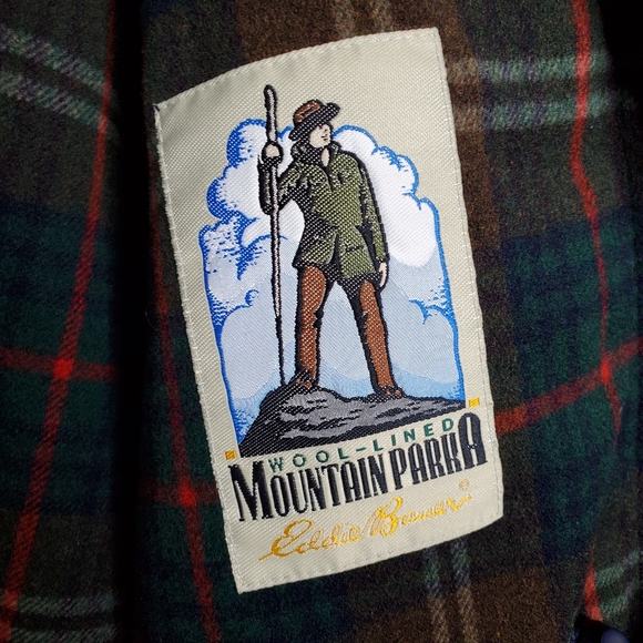 Eddie Bauer Men's Wool Lined Parka Blue Heavy Coat - Picture 6 of 7